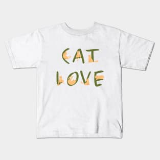 Cat love Kids T-Shirt